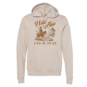 Beige “Be Idaho” Pullover Hoodie – Cozy Idaho Sweatshirt