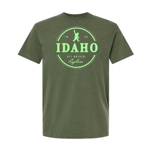 "Peace Sasquatch" Unisex T-Shirt Military Green