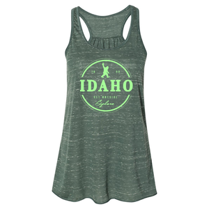 "Peace Sasquatch" Women's Tank Top Military Green